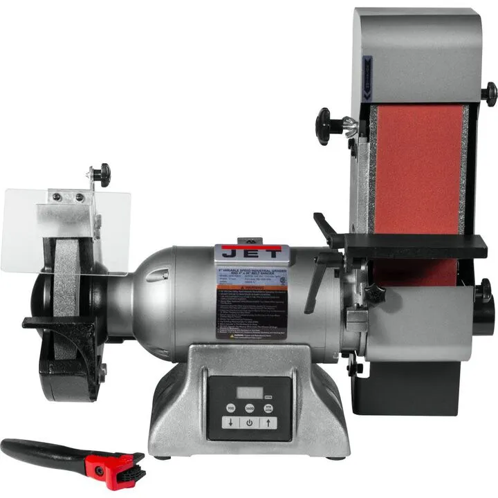 JET 8-Inch Variable Speed Industrial Grinder and 4x36 Belt Sander