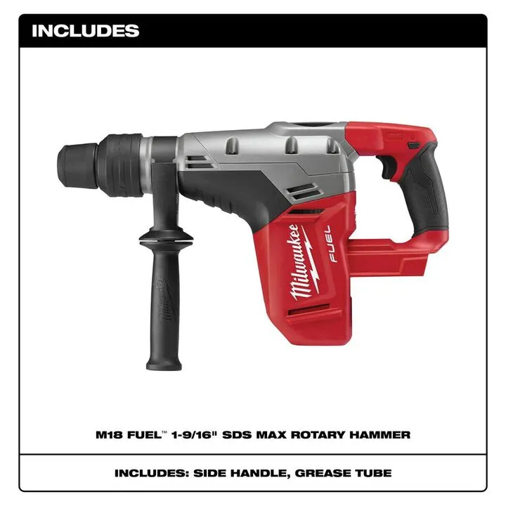 Milwaukee M18 FUEL 1-9/16 in. SDS-Max Rotary Hammer (Bare Tool) 1