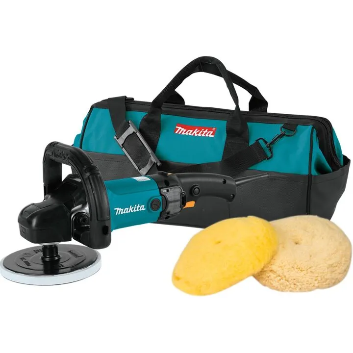 Makita 7 Inch Professional Rotary Polisher - High-Torque Performance for Heavy-Duty Detailing
