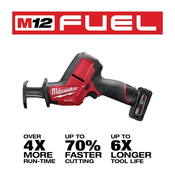Milwaukee M12 FUEL HACKZALL Reciprocating Saw Kit - High-Performance Cordless Power 2