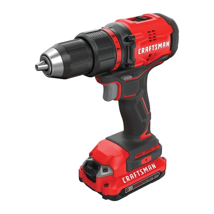 CRAFTSMAN V20* Cordless Brushless 1/2 Inch Drill/Driver 2-Battery Kit 2