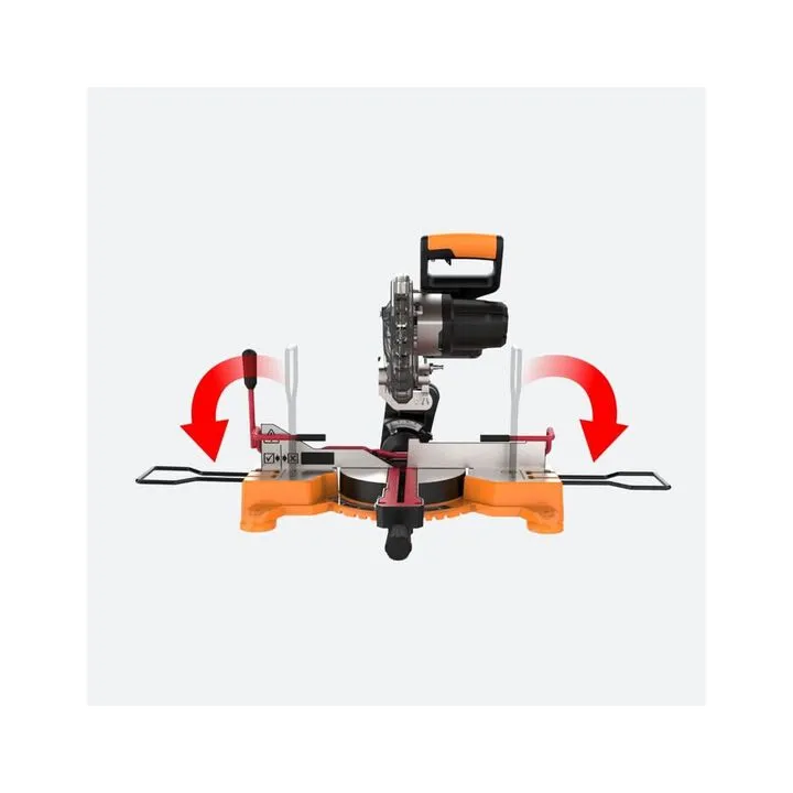 Worx 7.25 in Cordless Sliding Compound Miter Saw (Bare Tool) 4
