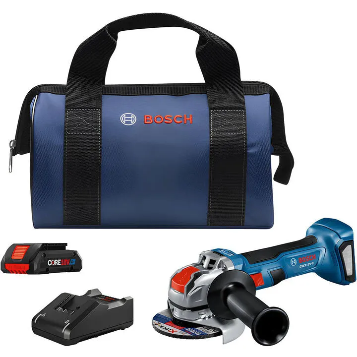 Bosch 18V X-LOCK 4 1/2in Angle Grinder Kit - Professional Grade Cordless Performance