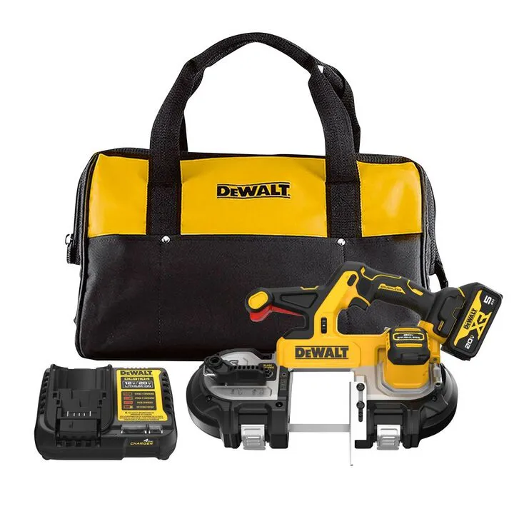 DEWALT 20V MAX 3-1/4in Dual Switch Band Saw Kit - High-Performance Cordless Metal Cutting 1
