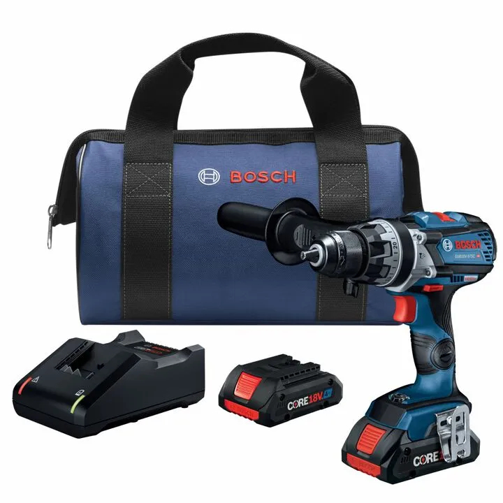 Bosch 18V 1/2 Inch Drill Driver Kit (Factory Reconditioned)