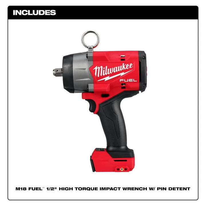 Milwaukee M18 FUEL 1/2in High Torque Impact Wrench with Pin Detent (Bare Tool) 1