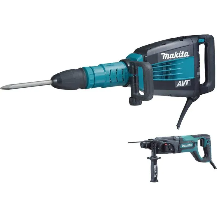 Makita 27 lbs. 14 AMP SDS-MAX Demolition Hammer - High-Performance Concrete Breaker