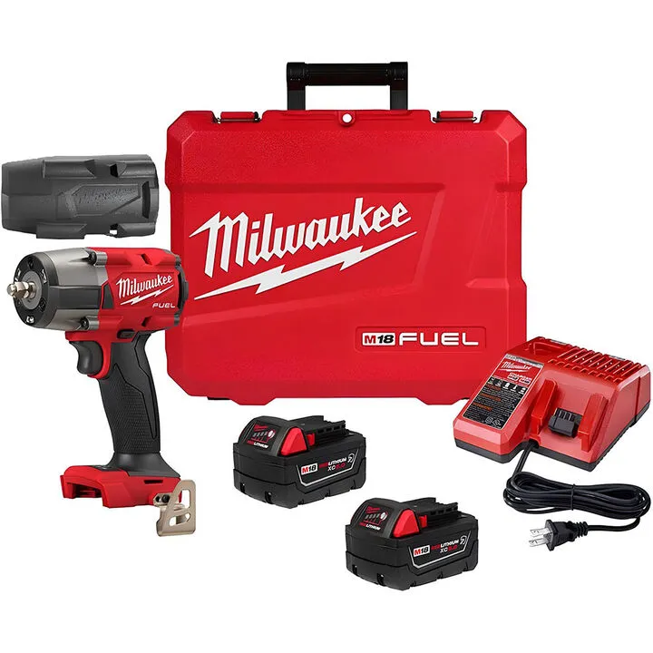 Milwaukee M18 FUEL 3/8-inch Mid-Torque Impact Wrench Kit with Protective Boot
