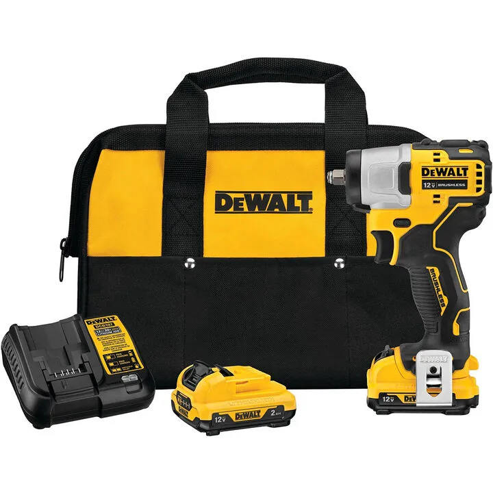 DEWALT XTREME 12V MAX 3/8in Impact Wrench Kit - Compact Performance for Precision Tasks