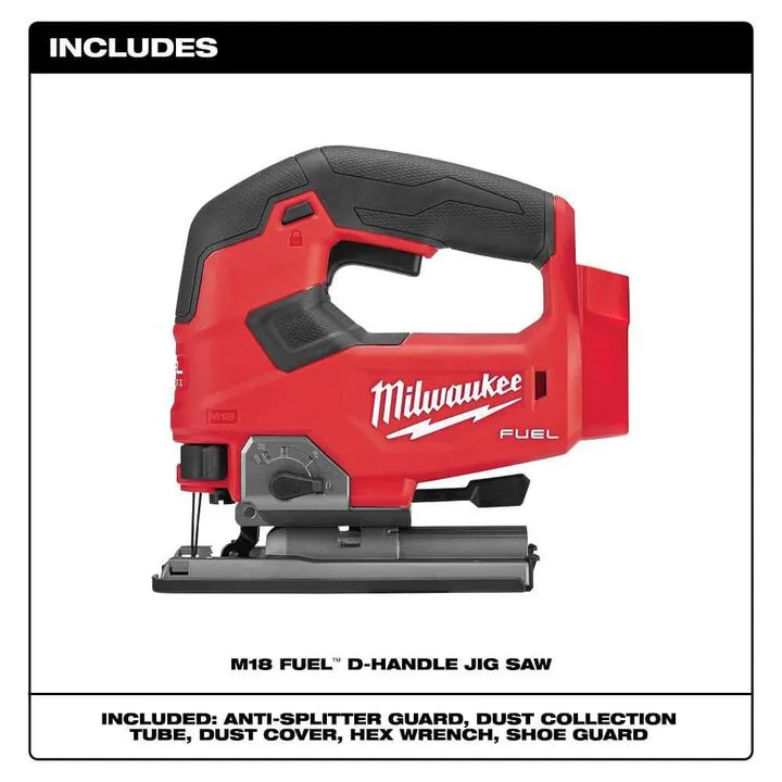 Milwaukee M18 FUEL 2-Tool Combo Kit with Top Handle Jig Saw - Professional Grade Performance 5