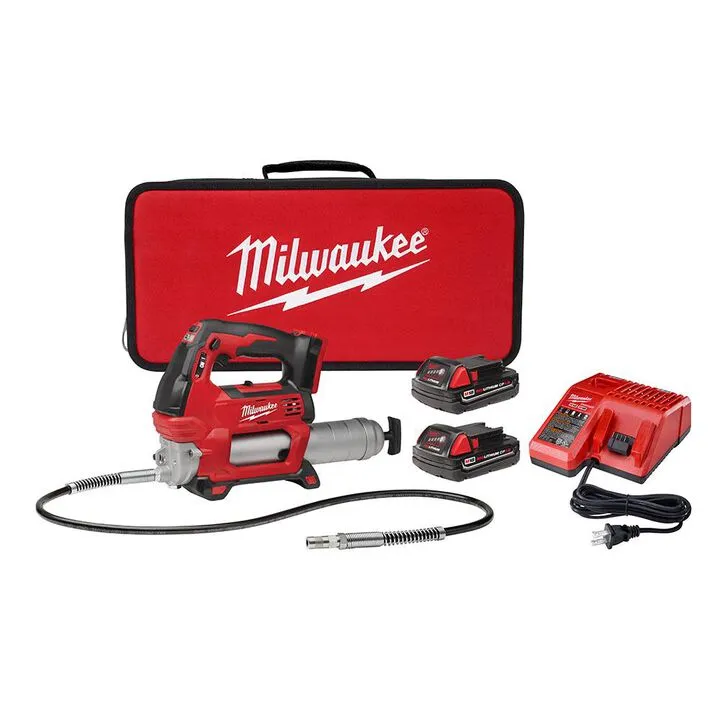 Milwaukee M18 2-Speed Grease Gun 2CT Kit - Professional Grade Lubrication System