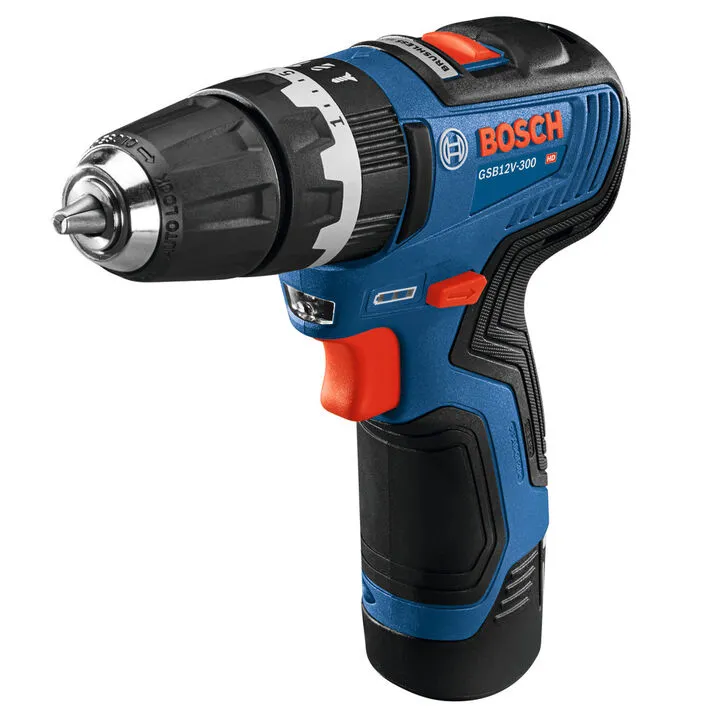 Bosch 12V Max 3/8in Hammer Drill/Driver Kit with 2 2.0 Ah Batteries 4