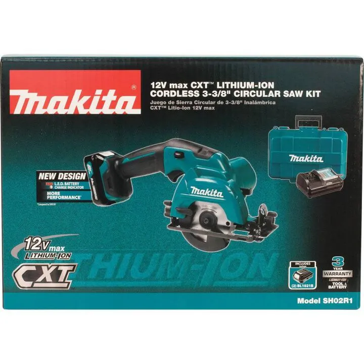 Makita 12V max CXT Lithium-Ion 3-3/8 in. Cordless Circular Saw Kit - Compact Precision Solution 2