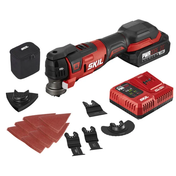 SKIL PWRCORE 20 Brushless 20V Oscillating Multi-Tool Kit - Professional Grade Precision 3