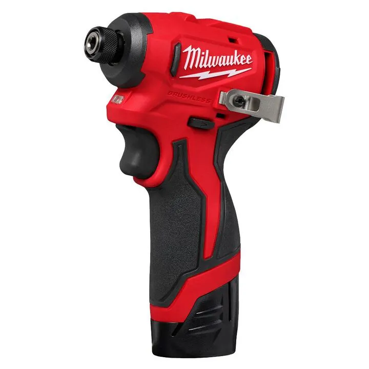 Milwaukee M12 Subcompact 1/4 Inch Hex Impact Driver Kit - Precision Performance Series 4