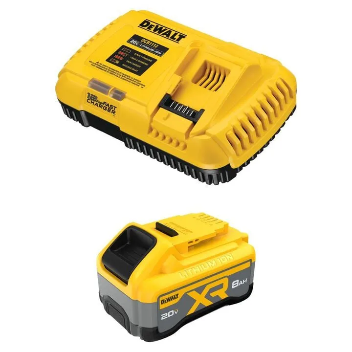 DEWALT 20V MAX XR 12-Inch Double Bevel Sliding Miter Saw Kit with 8Ah Battery & Charger 1