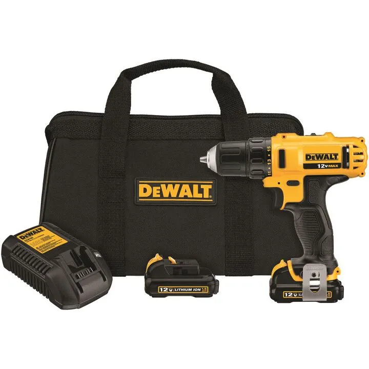 DEWALT 12V Compact Power Fastening & Drilling Combo Set with Integrated Storage Case 2