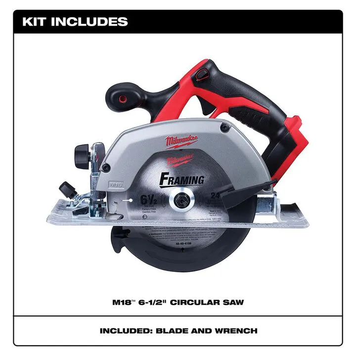 Milwaukee M18 6-1/2-Inch Circular Saw (Bare Tool) - Precision Cordless Performance 1