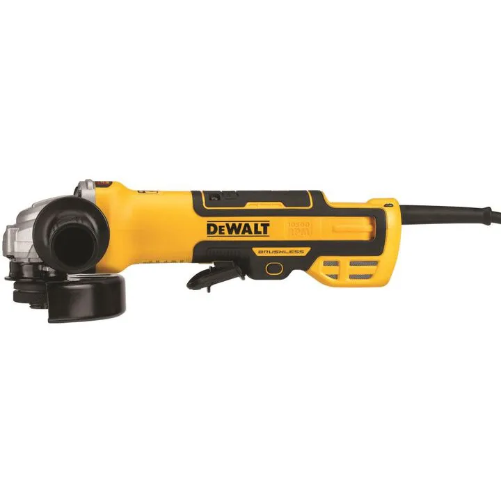 DEWALT 5-Inch Brushless Paddle Switch Small Angle Grinder with Integrated Kickback Brake