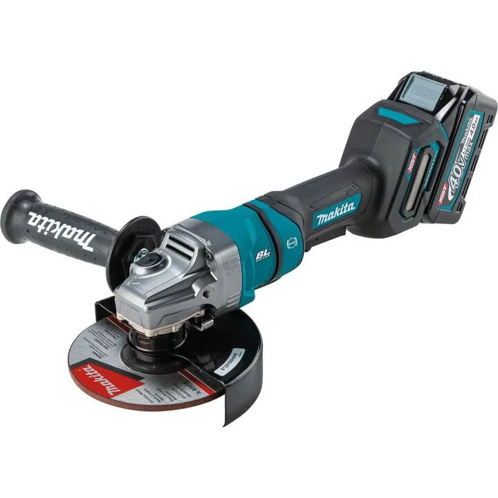 Makita 40V max XGT Cordless 4-1/2 in / 6 in Paddle Switch Angle Grinder 4Ah Kit 1