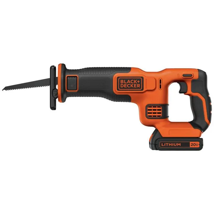 Black and Decker 20V MAX Reciprocating Saw Lithium Cordless Kit - Optimized for Home Maintenance