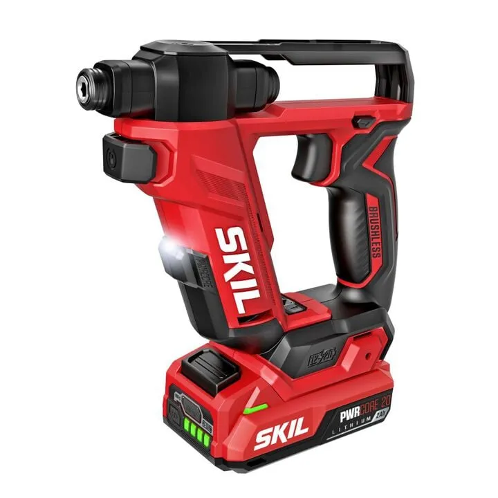 SKIL 12V/20V Brushless Flip Drill - 20V Cordless Power Tool Kit