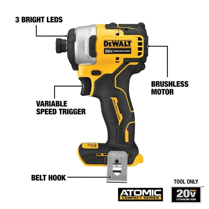 DEWALT 20V MAX Compact Drill/Driver & Impact Driver Combo Kit - Professional Performance Set 2