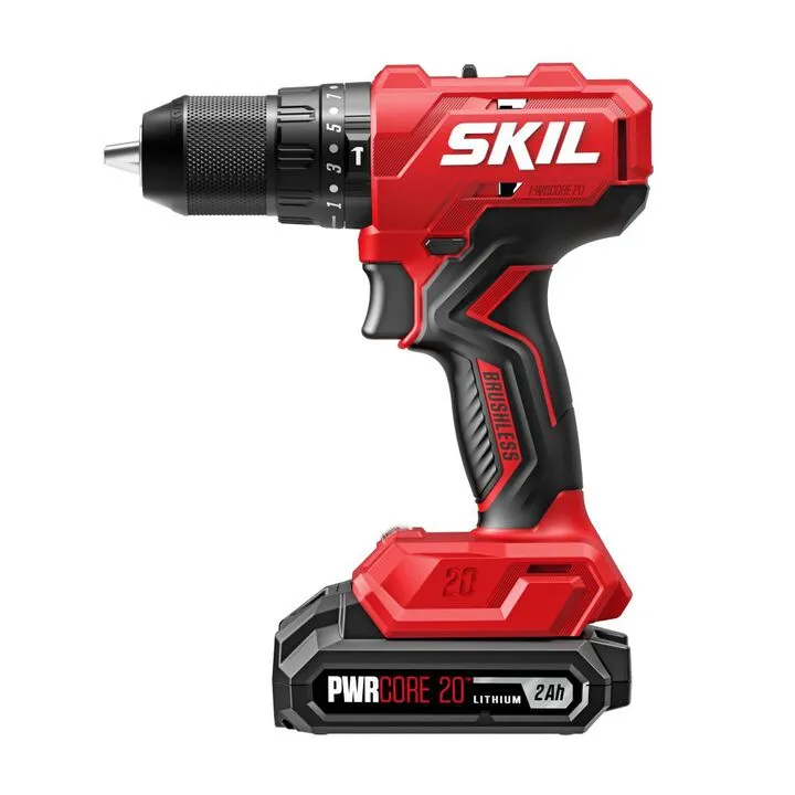 SKIL PWR CORE 20 Brushless 20V Hammer Drill Kit with Optimized Performance Set 2