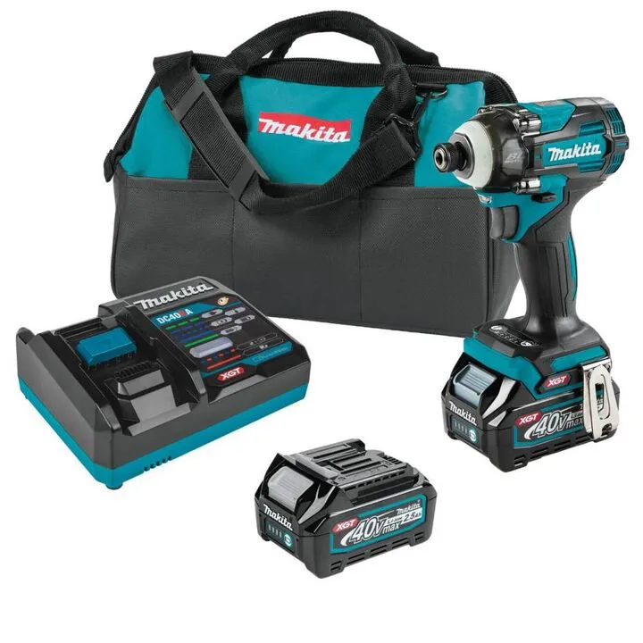 Makita 40V max XGT Brushless Cordless 4-Speed Impact Driver Kit (2.5Ah)