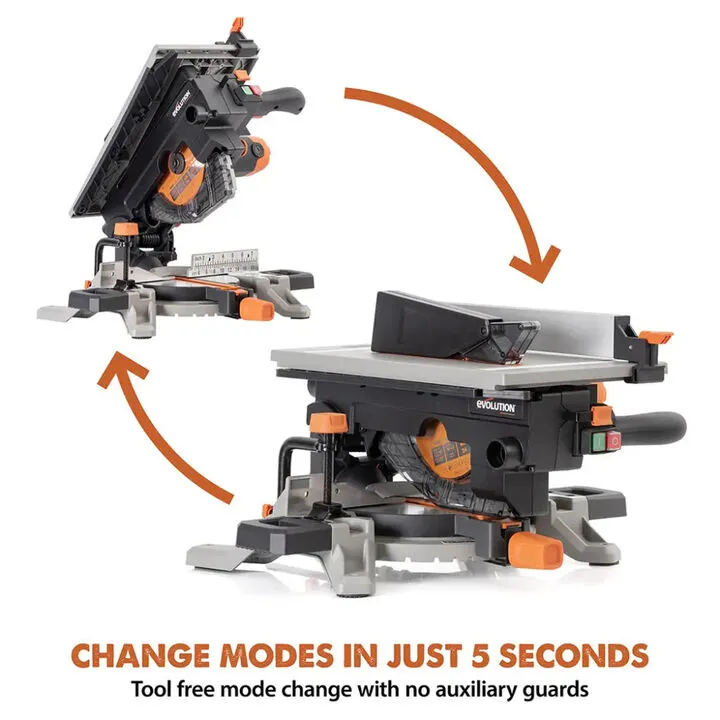 Evolution Power Tools 8MTS 8-1/4 Inch Convertible Miter Table Saw – Professional Performance & Setup Optimization 2
