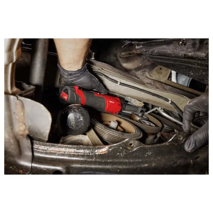 Milwaukee M12 Insider Extended Reach Ratchet (Bare Tool) with 8-Piece SAE Socket Set Bundle 7