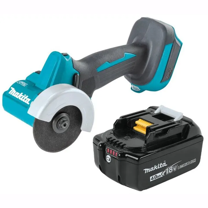 Makita 18V LXT Lithium-Ion Brushless 3-Inch Cut-Off Tool & 4Ah Battery Starter Kit