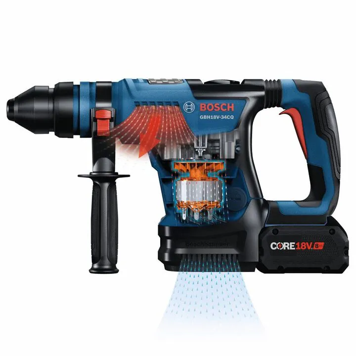 Bosch PROFACTOR 18V Bulldog 1 1/4in Rotary Hammer Kit - High-Performance Cordless Power 3