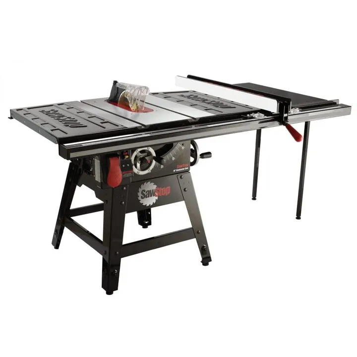 Sawstop Contractor Saw with 36in Professional T-Glide Fence System & Extension Table 1