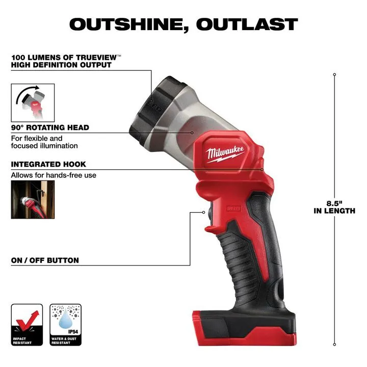 Milwaukee M18 Cordless Lithium-Ion 4-Tool Combo Kit - Professional Grade Performance Set 5
