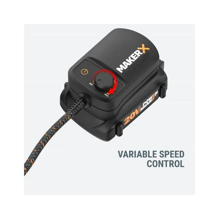 Worx 20V Rotary Tool & Angle Grinder Combo Kit - High-Performance Cordless Power Set 8