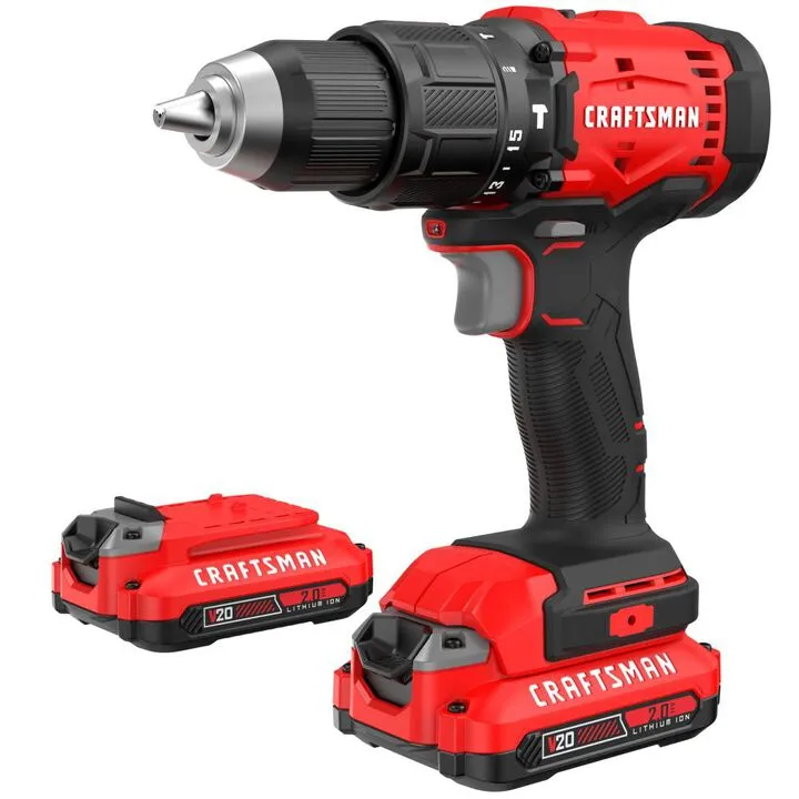 CRAFTSMAN V20 Cordless 1/2 Inch Hammer Drill Kit - Optimized for Home DIY 2