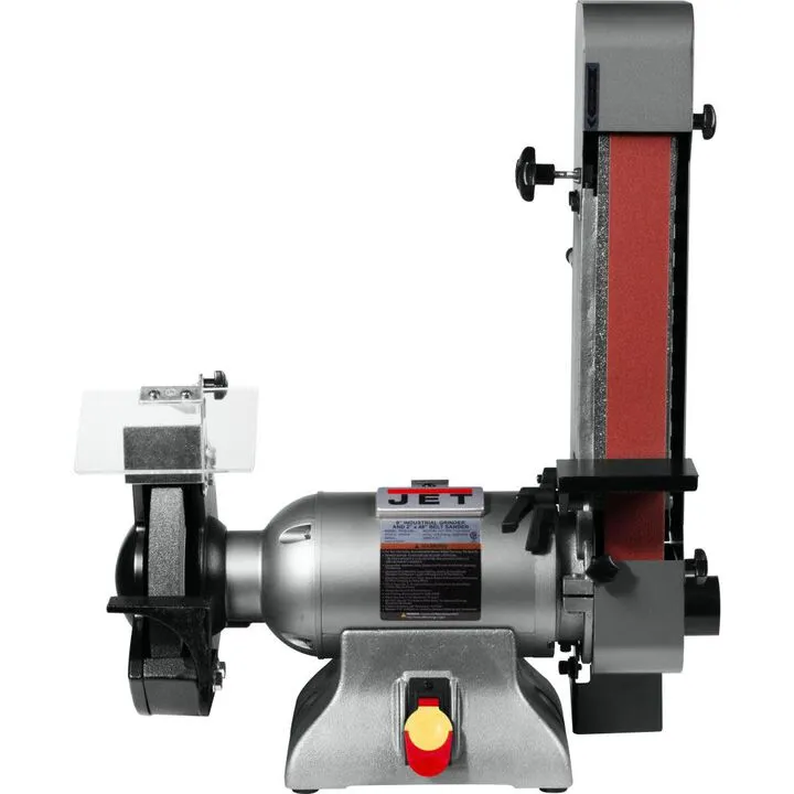 JET 8-Inch Industrial Combination Grinder and 2x48 Belt Sander - Heavy Duty Metalworking Solution