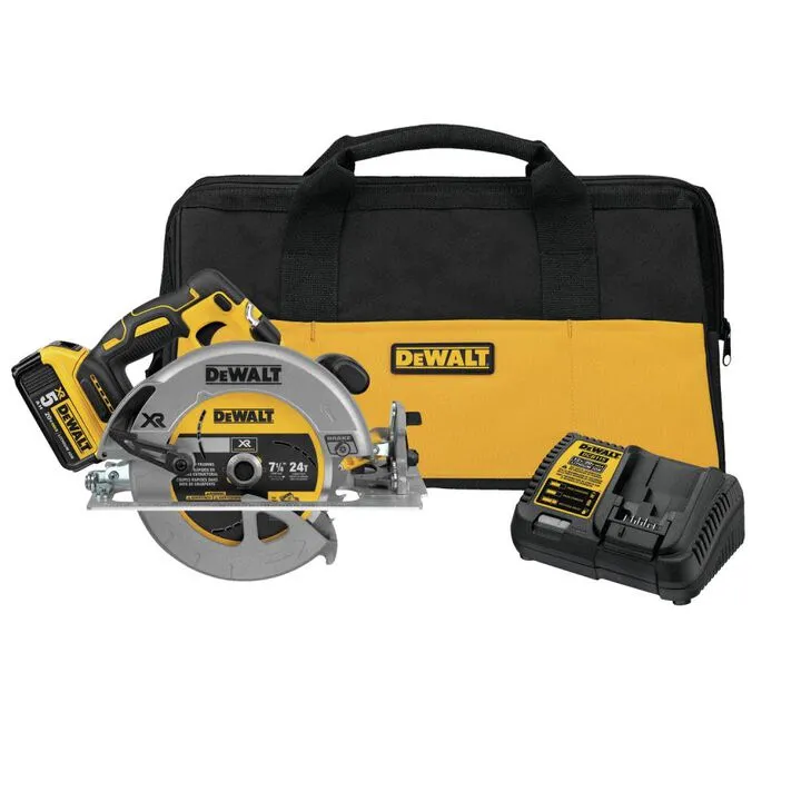 DEWALT DCS570P1 20V MAX 7-1/4 Cordless Circular Saw Kit - Professional Grade Performance