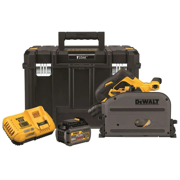 DEWALT 60V MAX 6-1/2in Cordless TrackSaw Kit - High-Performance Precision Cutting