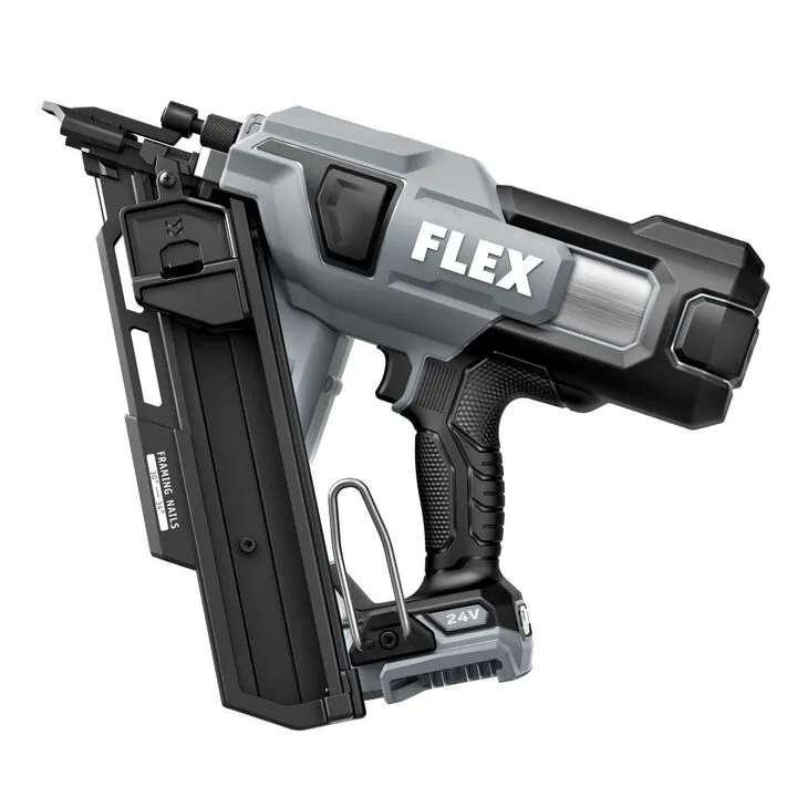 FLEX 24V Brushless 30 Degree Framing Nailer (Bare Tool) 1