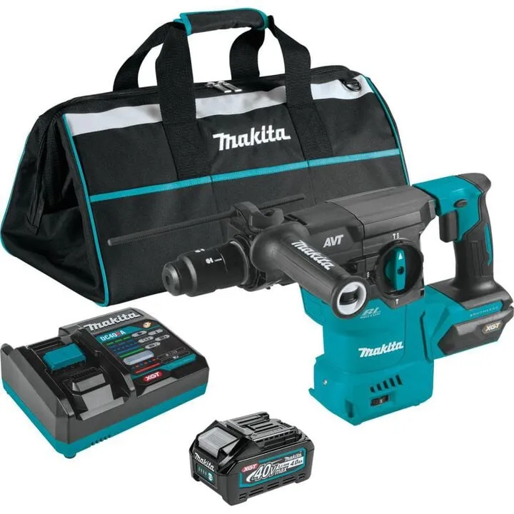 Makita 40V max XGT 1-3/16in AVT Rotary Hammer Kit with Interchangeable Chuck System