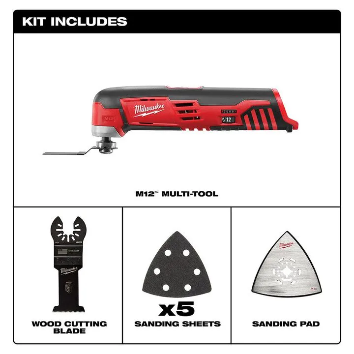 Milwaukee M12 Cordless Lithium-Ion Multi-Tool (Bare Tool) 1