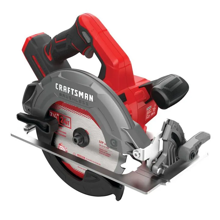 CRAFTSMAN V20 7-1/4 Inch Brushless Circular Saw (Bare Tool) 1
