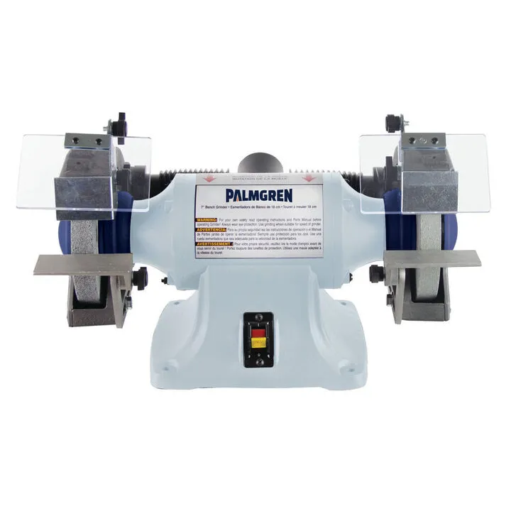 Palmgren 7 Inch Bench Grinder with Integrated Dust Collection System 1