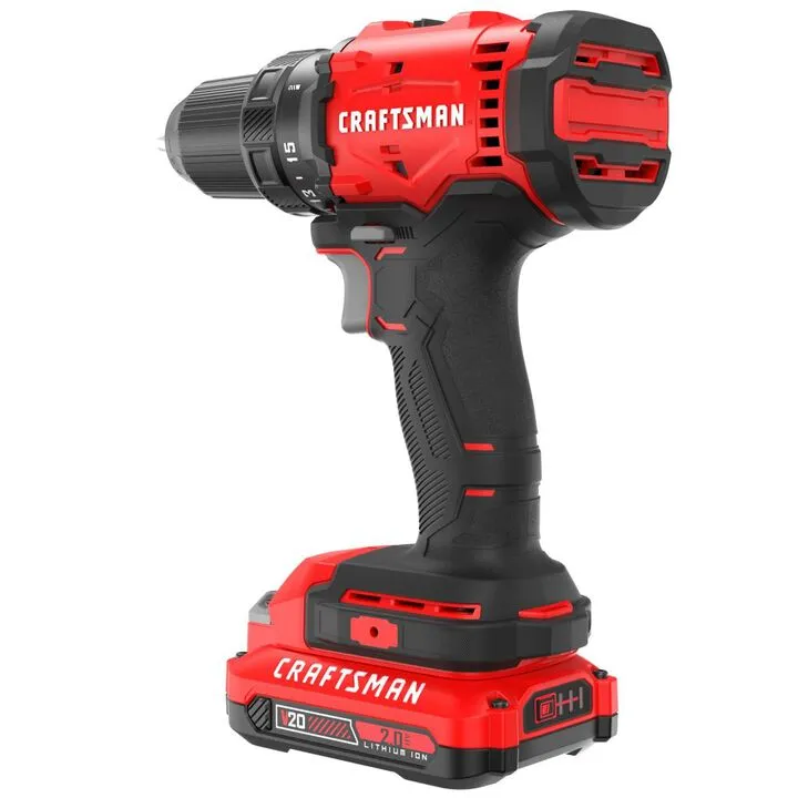 CRAFTSMAN 20V MAX 1/2 Inch Cordless Drill Driver Kit - High-Performance Power Tool 4
