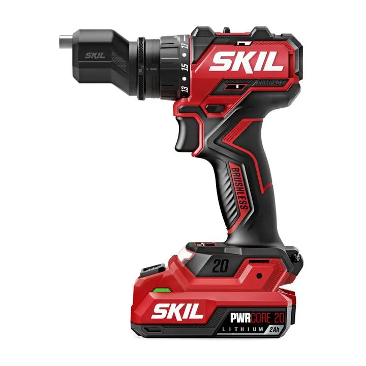 SKIL 20V Brushless Compact Multi-Head Drill Driver Kit - High-Efficiency Versatility 4