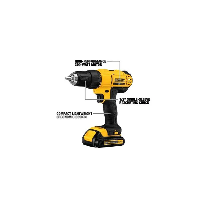 DEWALT 20V MAX 4-Tool Cordless Combo Kit - Professional Grade Performance 5