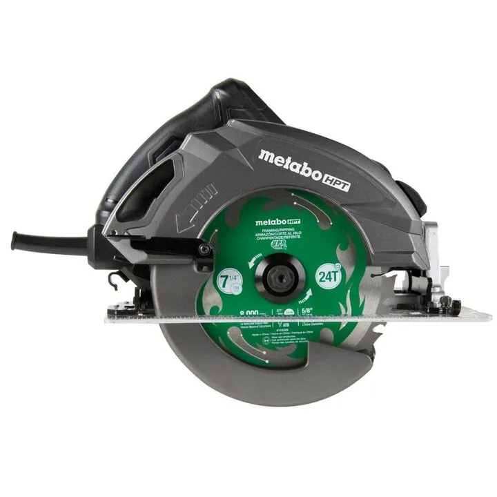 Metabo HPT 7-1/4 In. Pro Grade 15 Amp Circular Saw - 6800 RPM High-Speed Precision 1