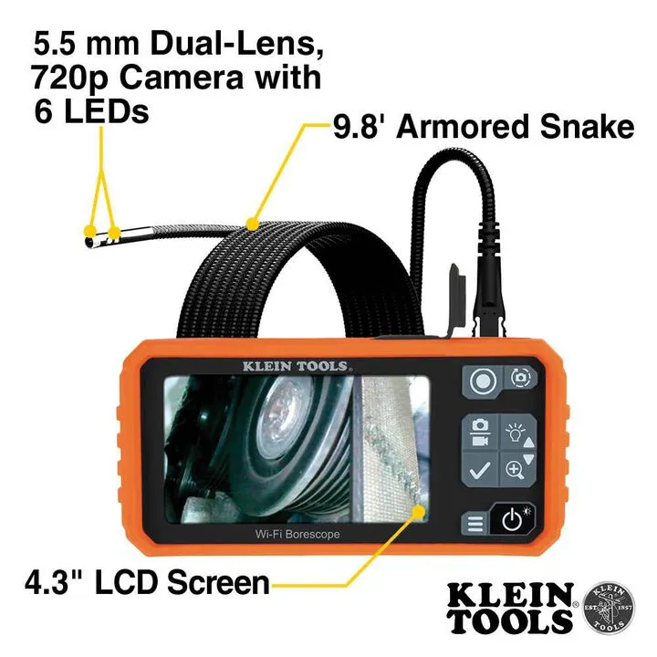 Professional Industrial Borescope - Enhanced Stability & Precision Optics 1